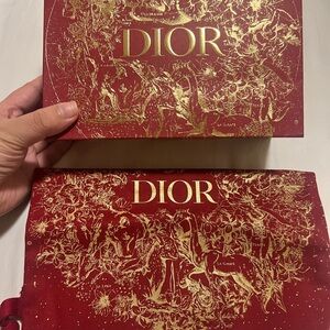 Dior Red Gift Bag and Dust Bag